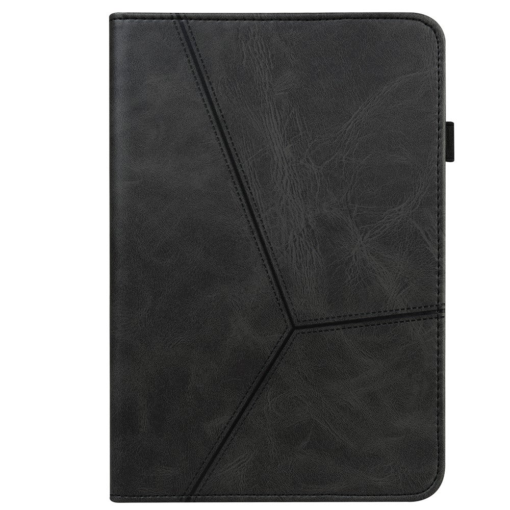 For Amazon Kindle Paperwhite 6 (2022) Line Imprinted PU Case Shockproof Tablet Cover with Card Slots