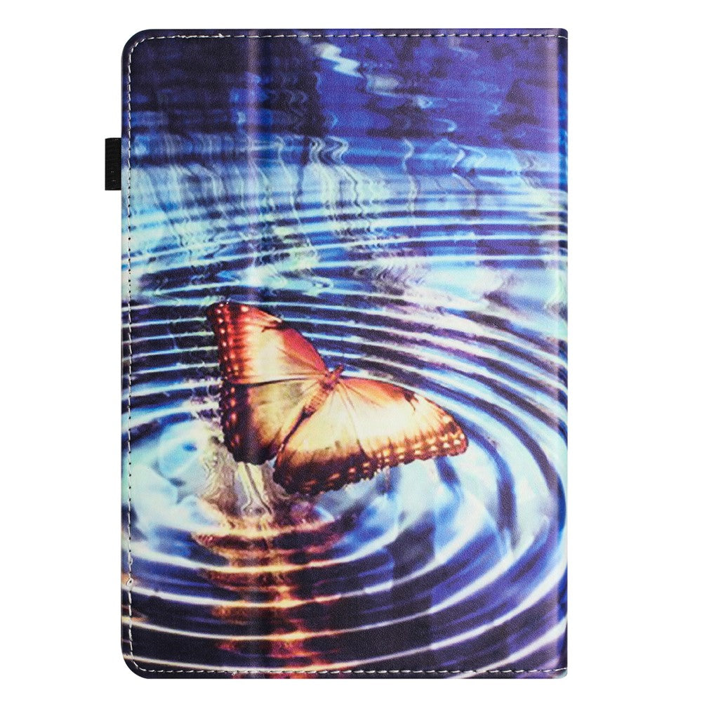 For Amazon Kindle Paperwhite 5 (2021) PU Leather Tablet Protective Case Pattern Printing Anti-drop Tablet Stand Shell