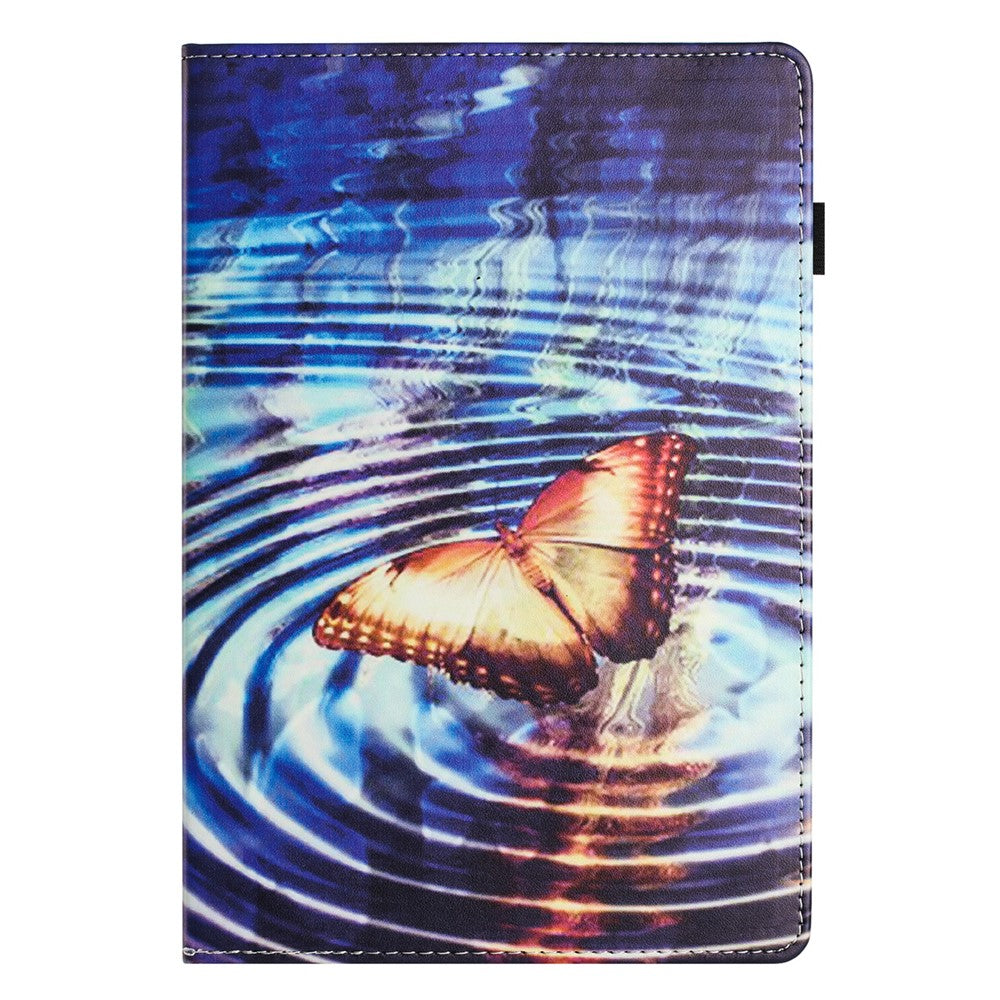 For Amazon Kindle Paperwhite 5 (2021) PU Leather Tablet Protective Case Pattern Printing Anti-drop Tablet Stand Shell