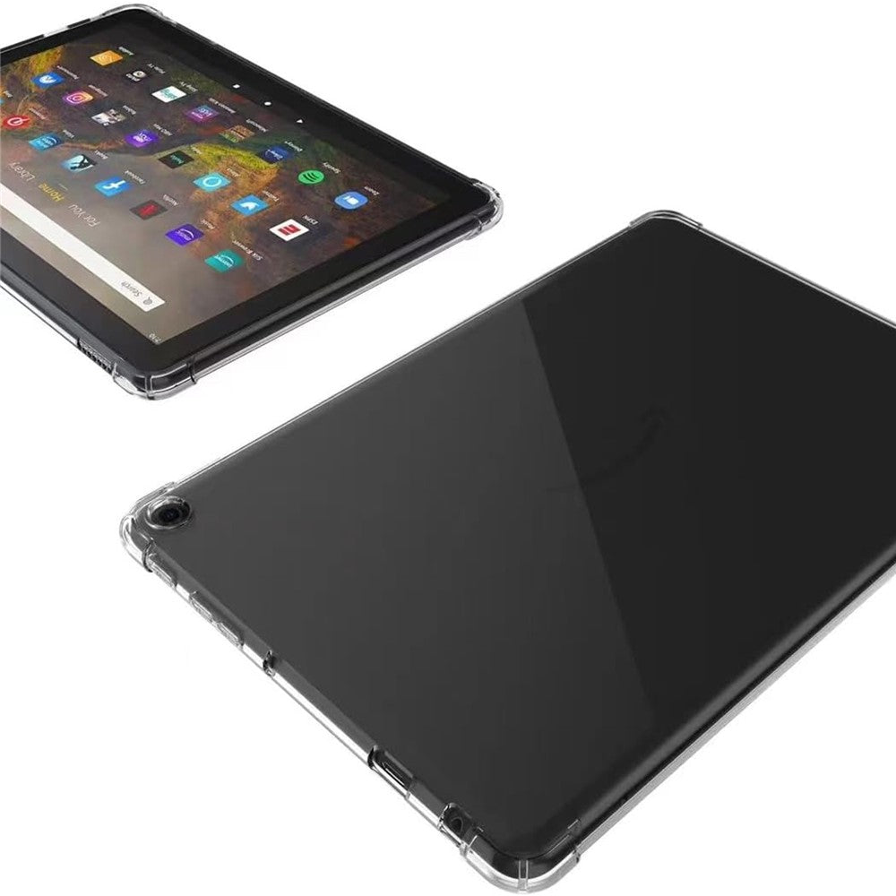For Amazon Fire HD 10 (2023) Clear Case Reinforced Corners TPU Tablet Cover