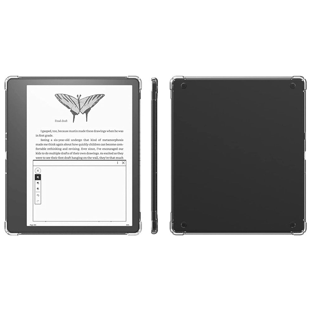 For Amazon Kindle Scribe TPU Case Anti-drop E-reader Transparent Cover