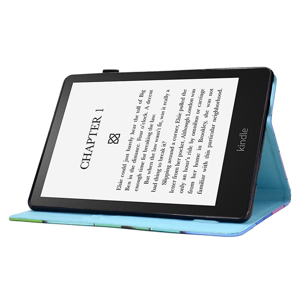 For Amazon Kindle 11th (2024) / 6'' (2022) Case Pattern Printing Leather Wallet E-Reader Cover