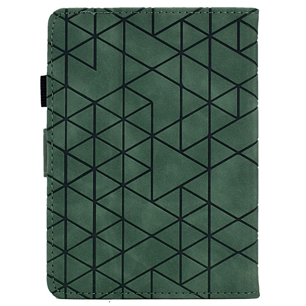 For Amazon Kindle 11th (2024) / 6'' (2022) Case Anti-Drop PU Leather Rhombus Pattern Stand E-Reader Cover