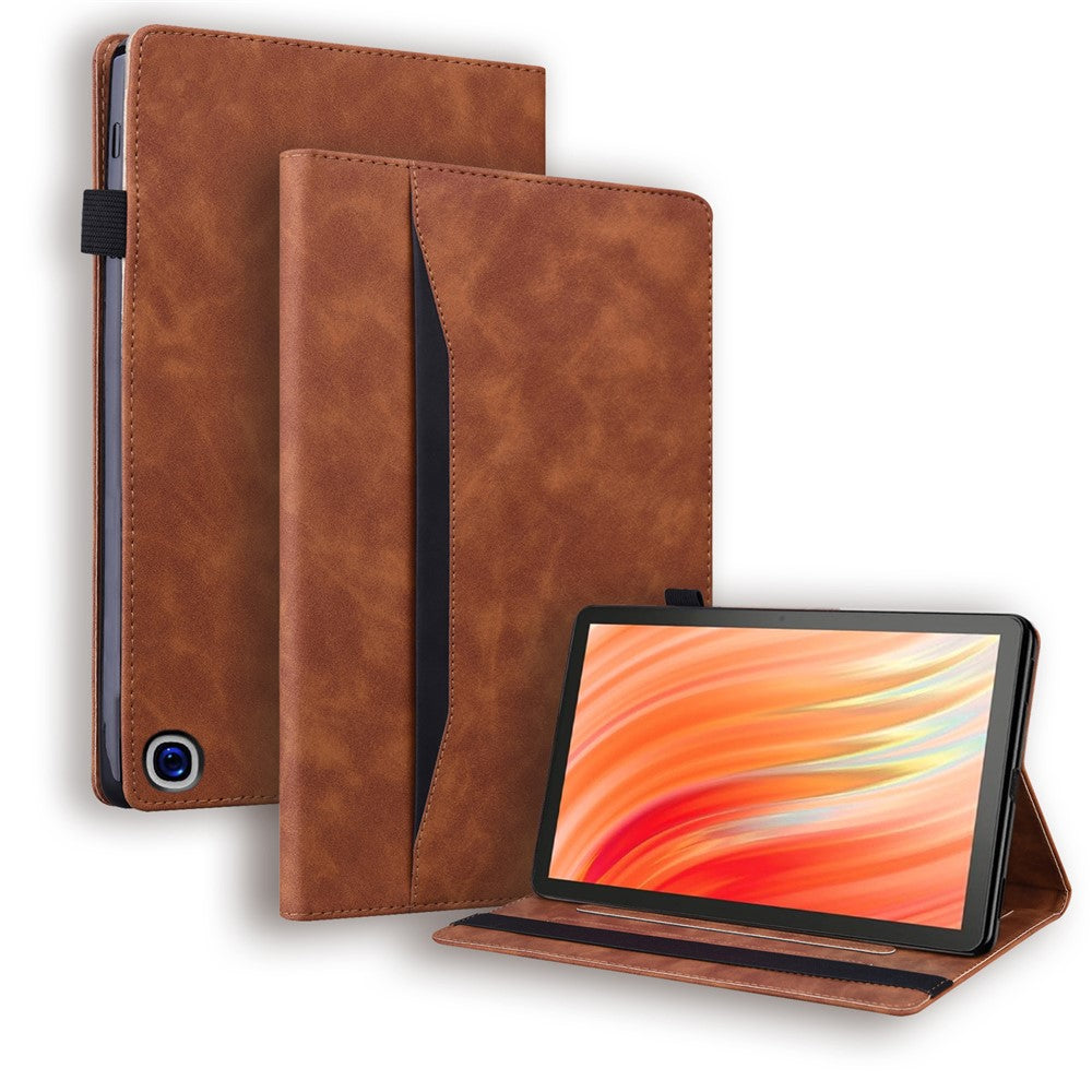 For Amazon Fire HD 10 (2023) Protective Case PU Leather Auto Sleep / Wake Business Cover