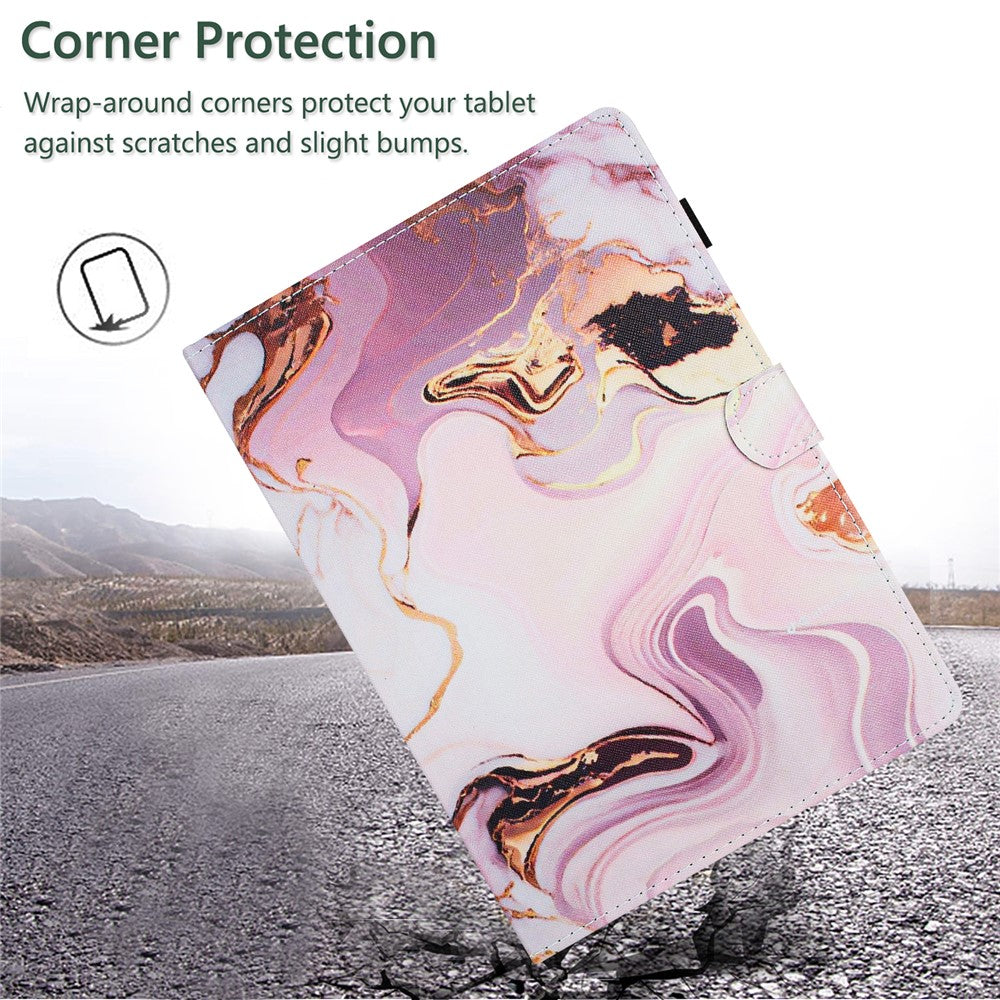 For Amazon Fire HD 10 (2015) / (2017) / (2019) Tablet Case Stand PU Leather Pattern Cover