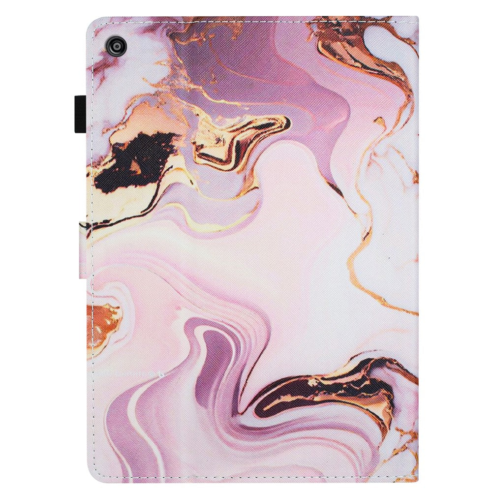 For Amazon Fire HD 10 (2015) / (2017) / (2019) Tablet Case Stand PU Leather Pattern Cover