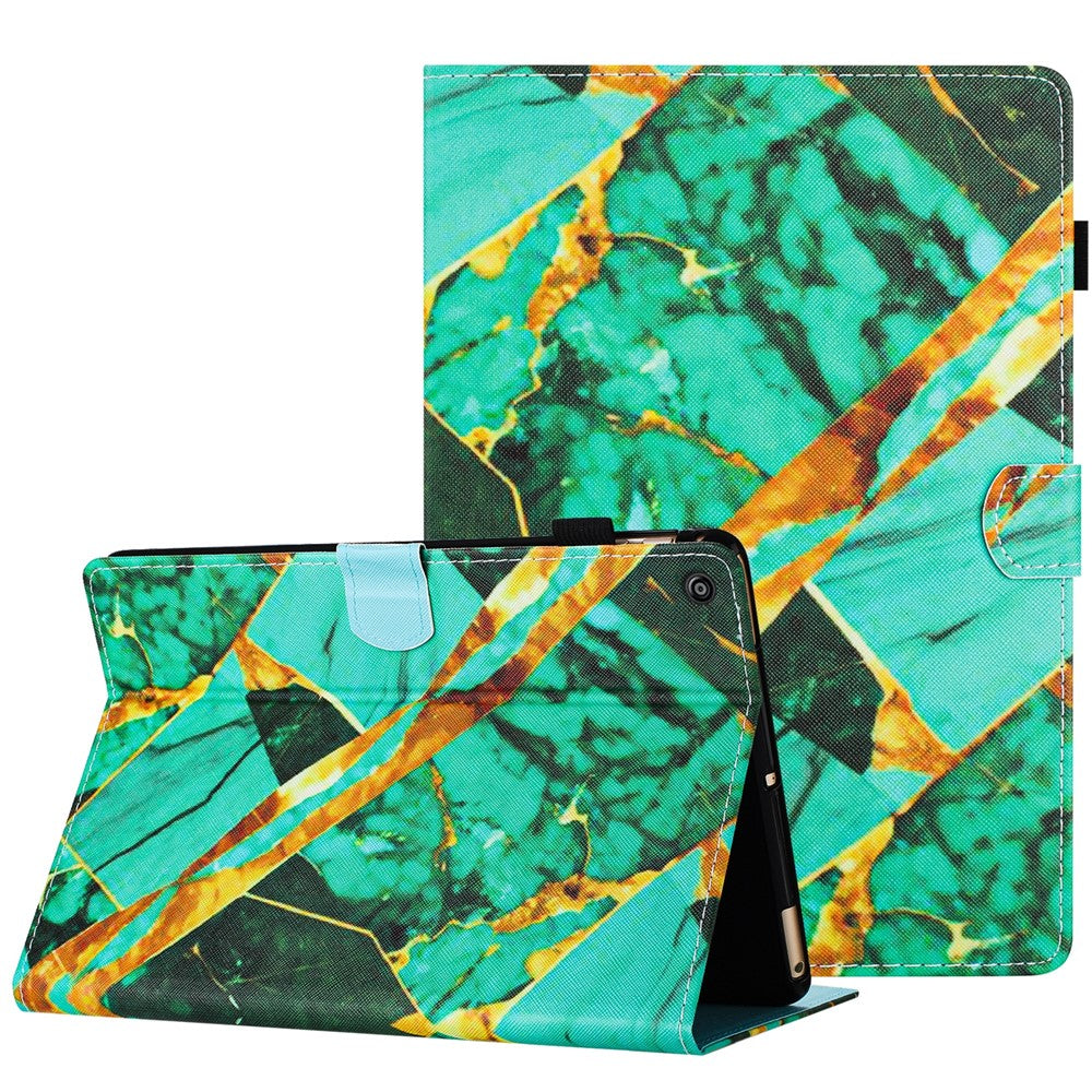 For Amazon Fire HD 10 (2015) / (2017) / (2019) Tablet Case Stand PU Leather Pattern Cover