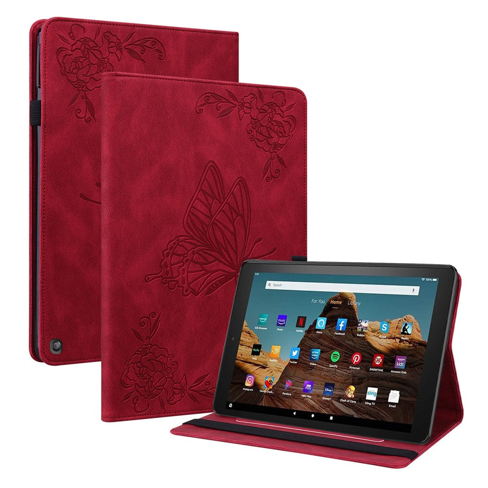 For Amazon Fire HD 10 (2023) Leather Case Card Holder Stand Tablet Cover
