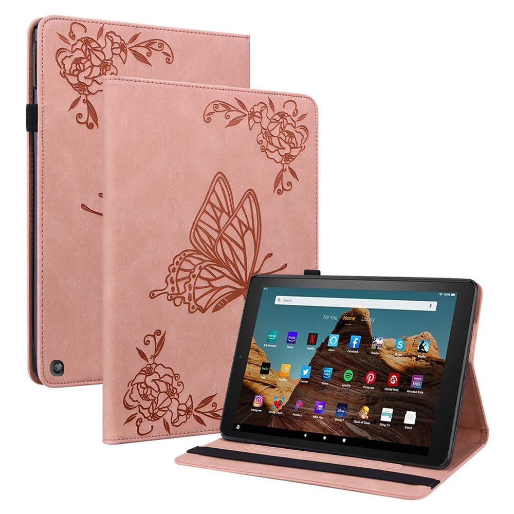 For Amazon Fire HD 10 (2023) Leather Case Card Holder Stand Tablet Cover