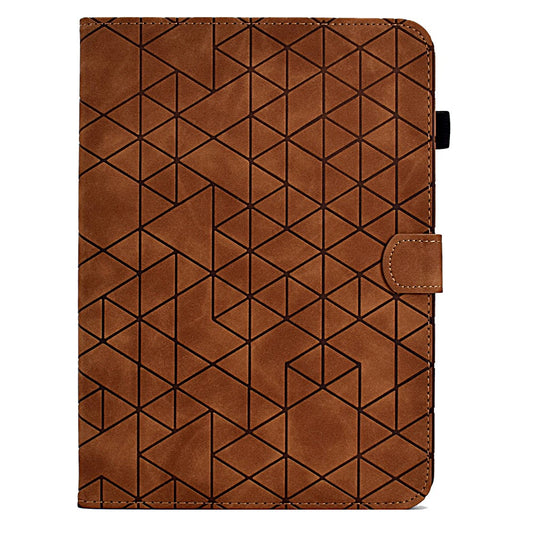 A9 For Amazon Fire HD 10 (2023) Case Card Slots Stand Rhombus Leather Tablet Cover