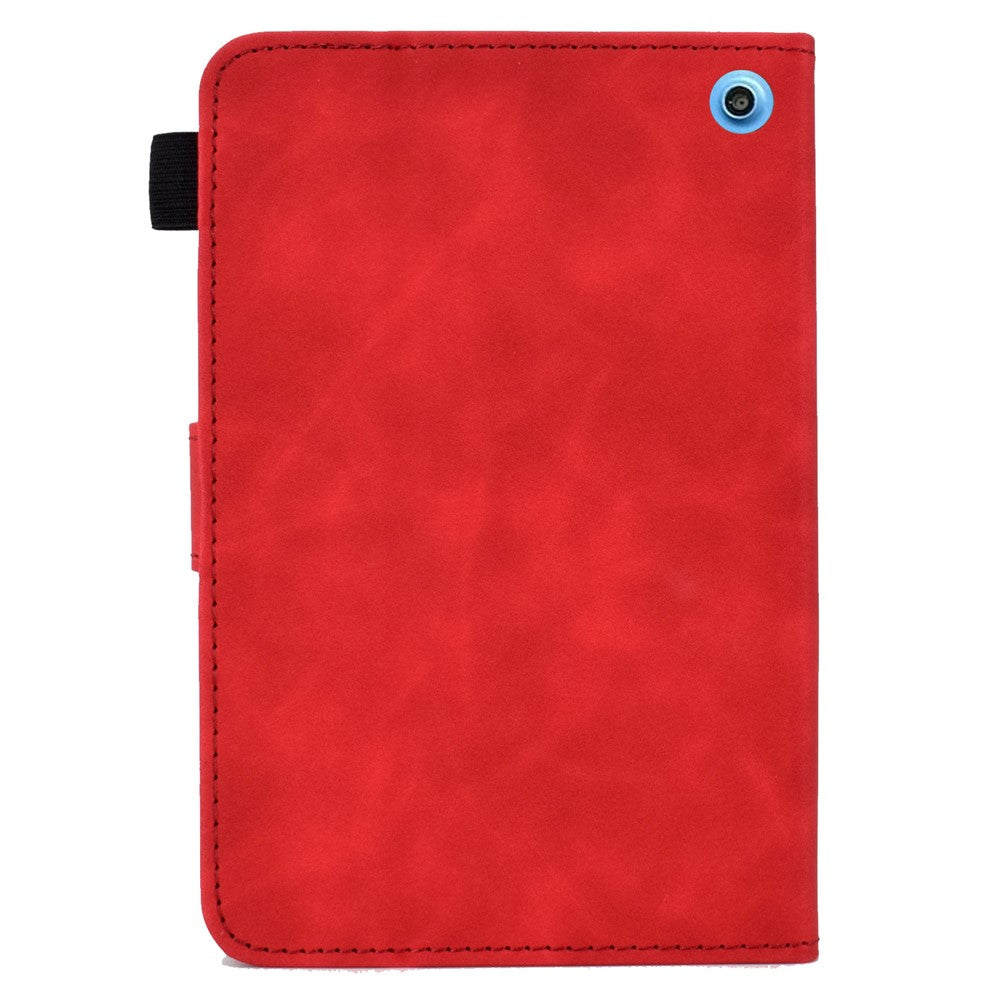 A7 For Amazon Fire HD 10 (2023) Tablet Case Flower Butterfly Imprinted Leather Cover with Card Slots