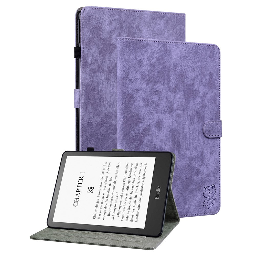 For Amazon Kindle Paperwhite (2024) / Kindle Colorsoft Case Card Slots PU Leather Stand E-Reader Cover