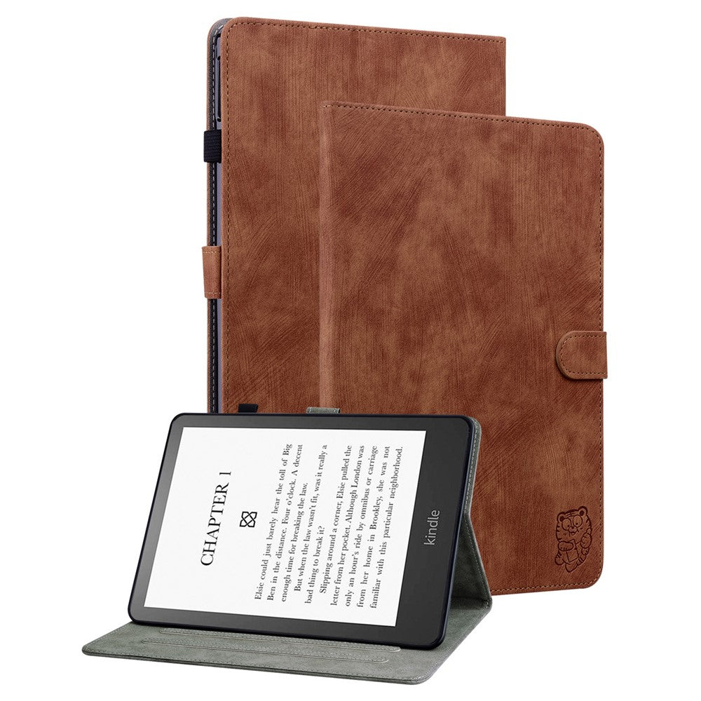 For Amazon Kindle Paperwhite (2024) / Kindle Colorsoft Case Card Slots PU Leather Stand E-Reader Cover