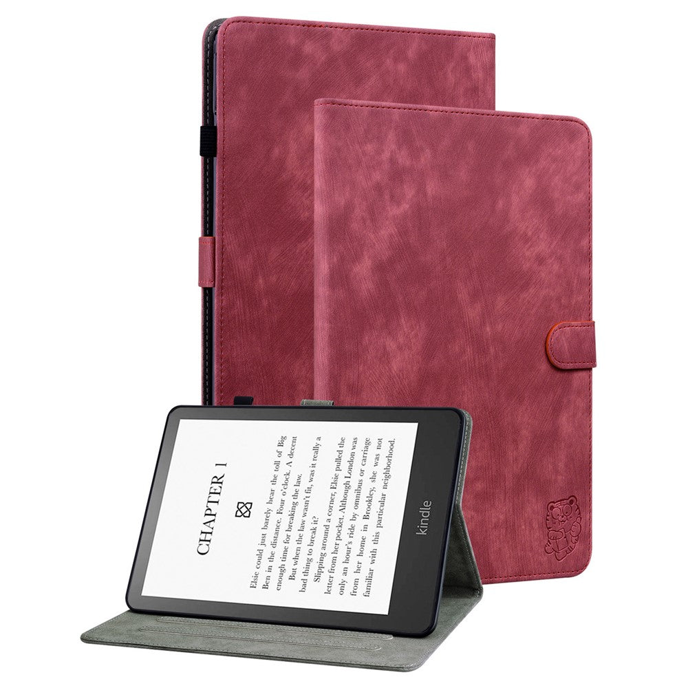 For Amazon Kindle Paperwhite (2024) / Kindle Colorsoft Case Card Slots PU Leather Stand E-Reader Cover