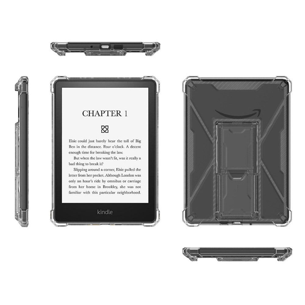 For Amazon Kindle Paperwhite 5 (2021) Shockproof TPU Case with PC Kickstand to Free Hands