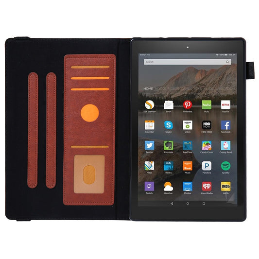 For Amazon Fire HD 10 (2015) / (2019) / (2017) Case Card Slots Shockproof Tablet Leather Flip Cover