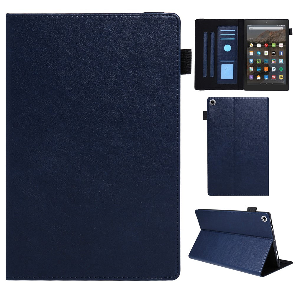 For Amazon Fire HD 10 (2015) / (2019) / (2017) Case Card Slots Shockproof Tablet Leather Flip Cover