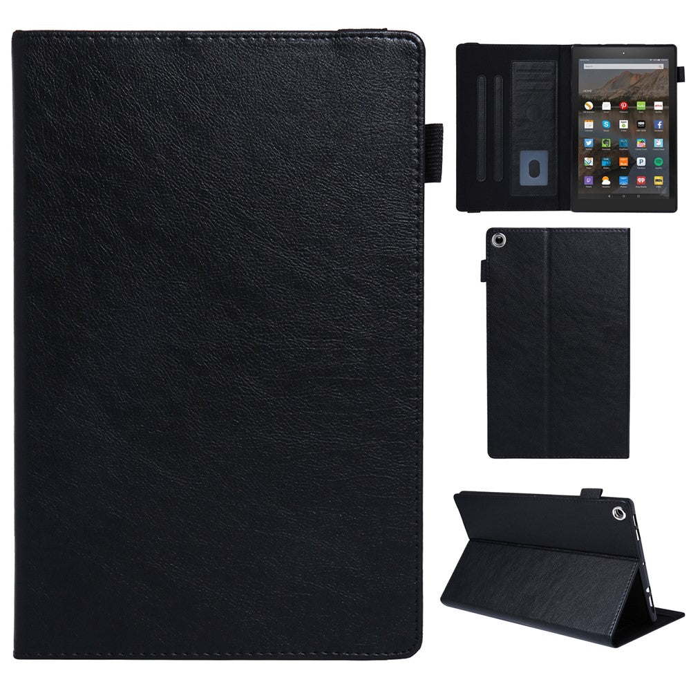 For Amazon Fire HD 10 (2015) / (2019) / (2017) Case Card Slots Shockproof Tablet Leather Flip Cover