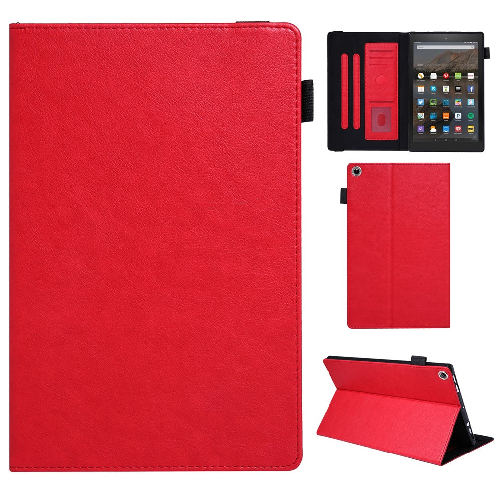 For Amazon Fire HD 10 (2015) / (2019) / (2017) Case Card Slots Shockproof Tablet Leather Flip Cover