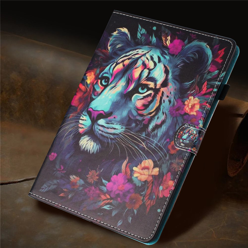 For Amazon Kindle Paperwhite 5 (2021) Case Pattern Printing PU Leather Stand Cover with Card Slots