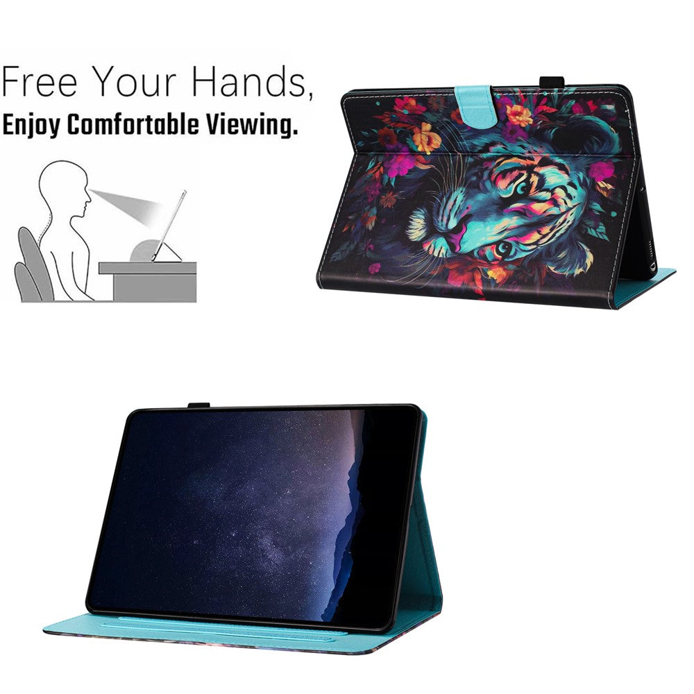For Amazon Kindle Paperwhite 5 (2021) Case Pattern Printing PU Leather Stand Cover with Card Slots