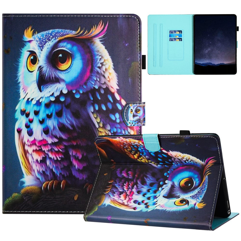 For Amazon Kindle Paperwhite 5 (2021) Case Pattern Printing PU Leather Stand Cover with Card Slots
