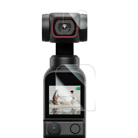 RURIHAI For DJI Pocket 2 Lens Film + Screen Protector 0.2mm 2.5D High Aluminium-Silicon Glass Guard