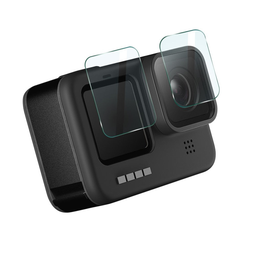 IMAK For GoPro Hero 12 Black Tempered Glass Screen Protector + Lens Film Set with Self Positioning Frame