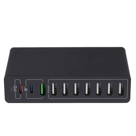 MFT-03Q USB Charger 10-Port 65W Multi-Port Type-C QC3.0 Charging Hub Compact Desktop Power Station