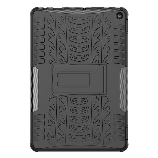For Amazon Fire HD 10 (2023) Tablet Case Tyre Pattern PC+TPU Kickstand Cover
