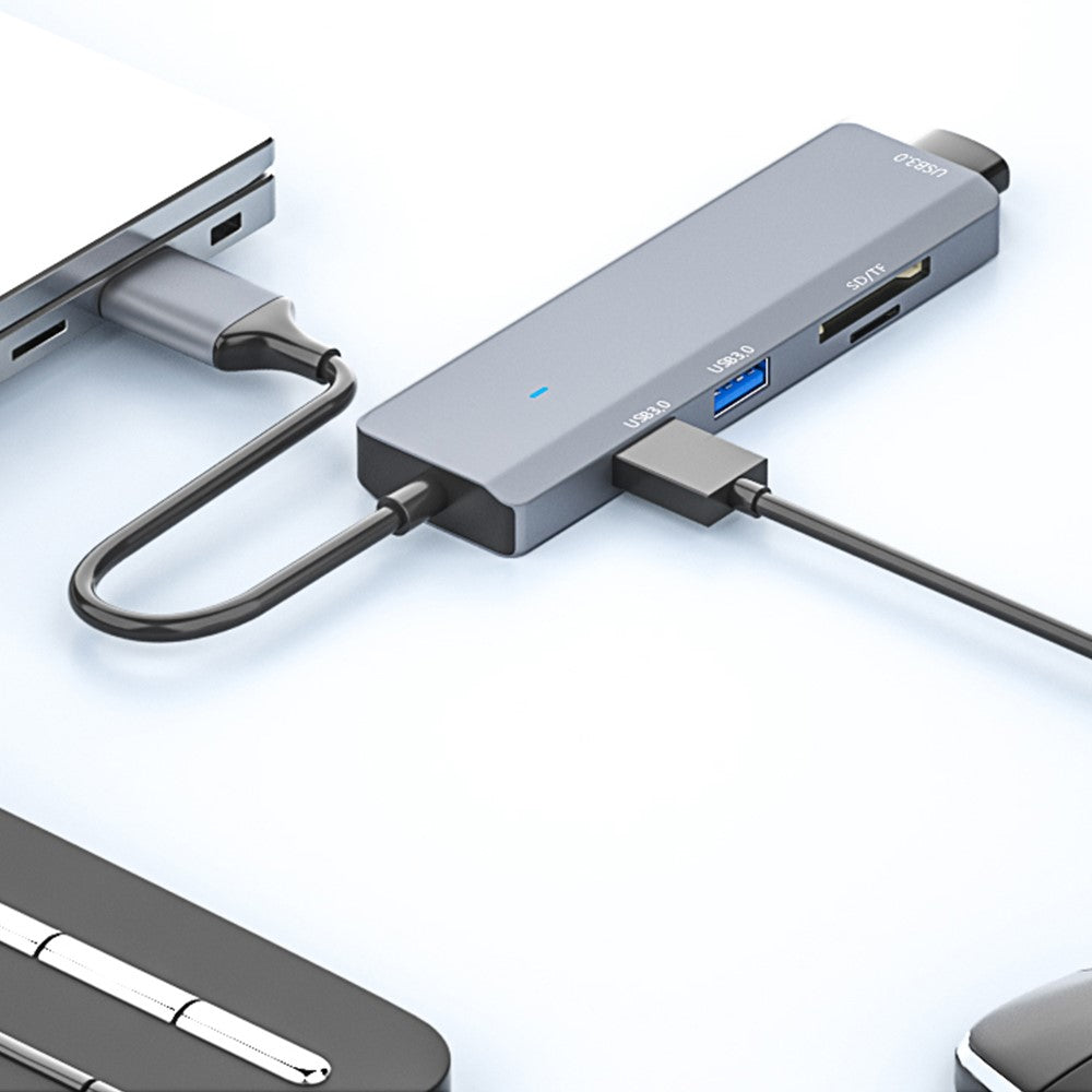 ADS-310A Multi-Port Hub USB Adapter to 3xUSB 3.0+2xCard Reader Slots