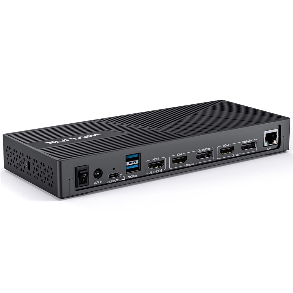 WAVLINK UG69PD25 Pro Triple 4K Display Laptop Docking Station with 100W PD Charging