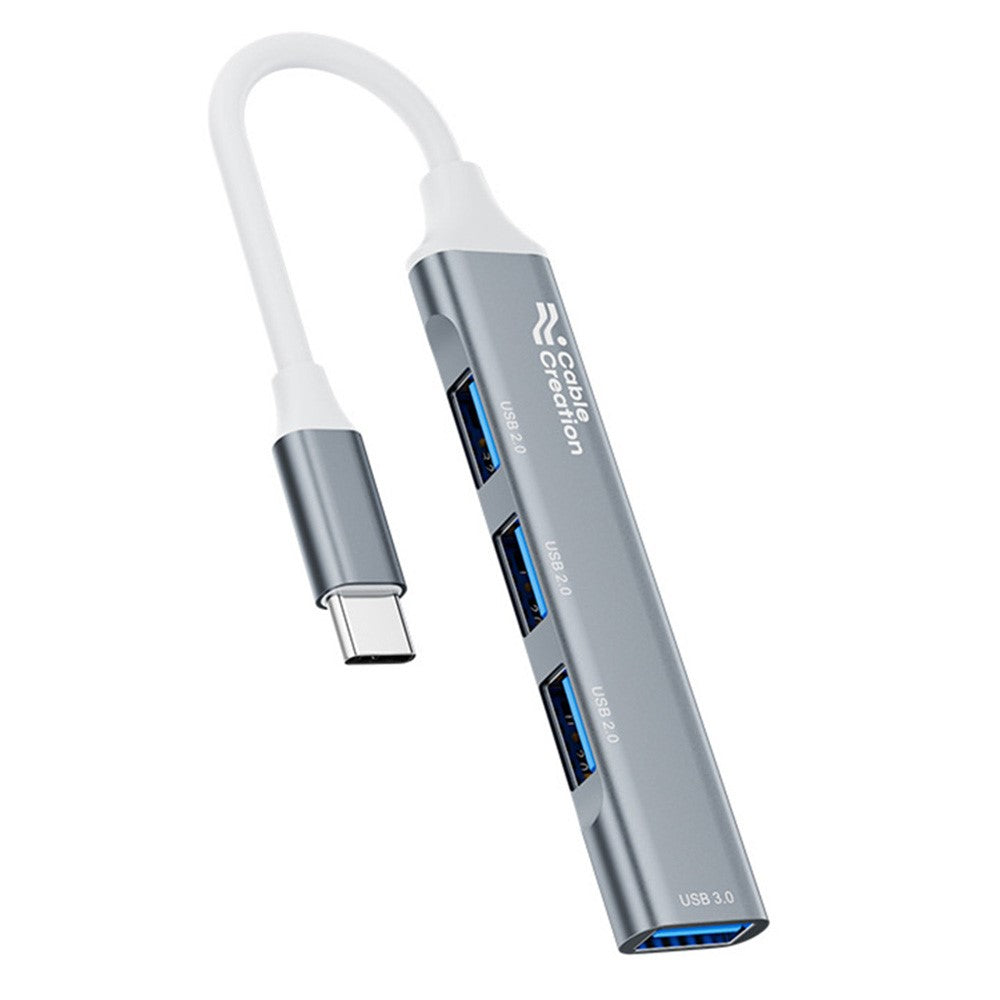 CABLECREATION 3xUSB2.0 + 1xUSB3.0 USB Hub Splitter Computer Laptop Phone Adapter