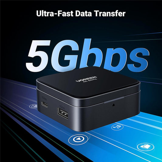 UGREEN USB C 4-in-1 Foldable Hub 4K 60Hz HDMI PD 100W USB 3.0 Docking Station For iPhone 15 / 16 Android Laptops