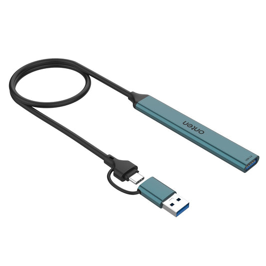 ONTEN UCA9705 Mini Portable USB Hub USB-A / C to USB 3.0 + 2 USB 2.0 + SD / TF Card Reader OTG Adapter