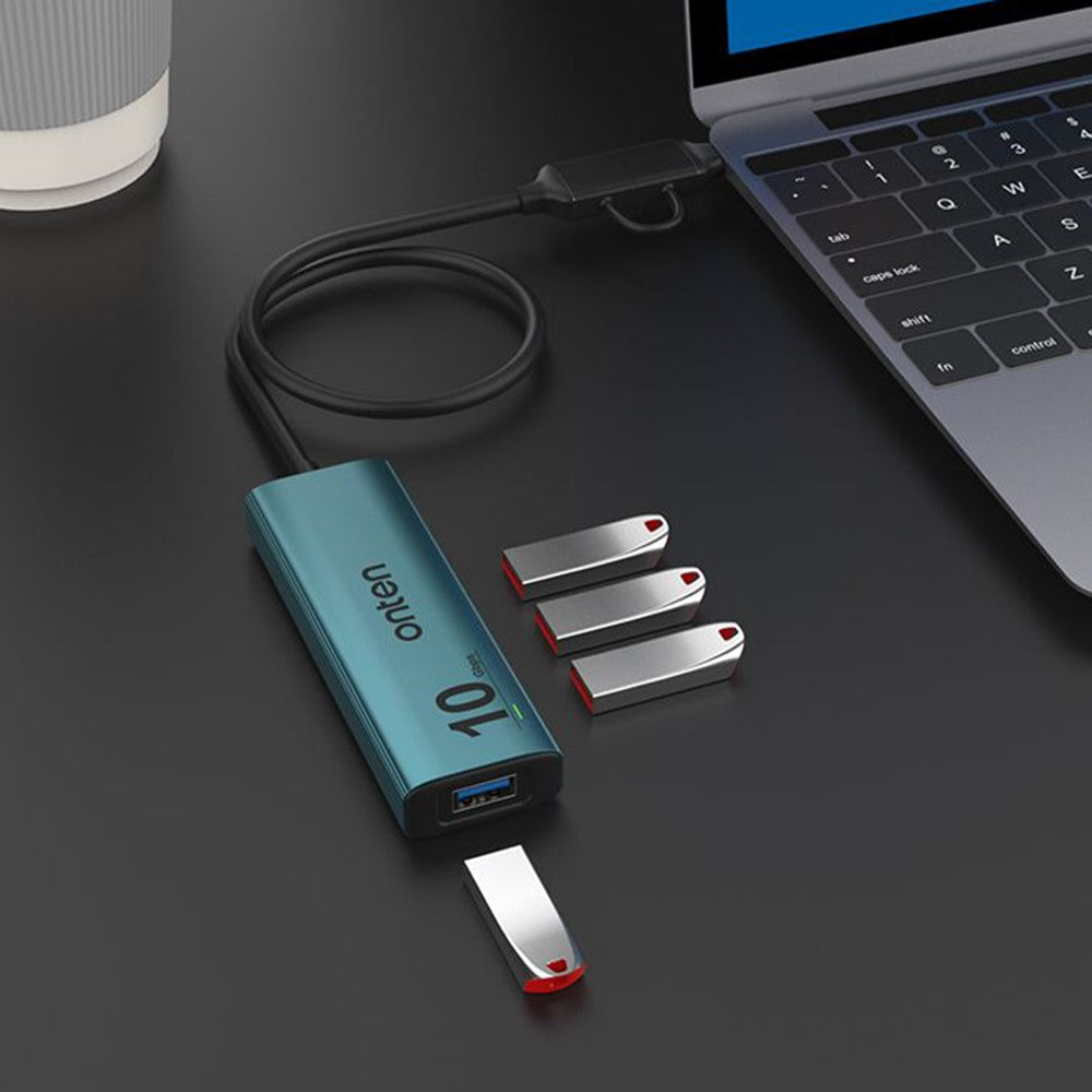 ONTEN UCA611+ 10G USB-A / USB-C to USB-A Converter 4 Port USB 3.2 Gen2 Hub with Charging Function