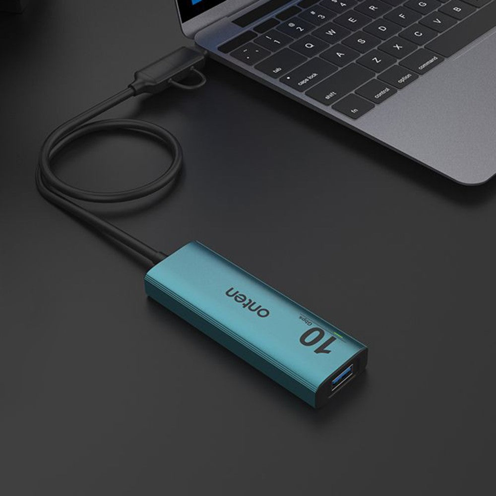 ONTEN UCA612+ USB-A / USB-C to 4 Port USB 3.2 Gen2 Hub 2xType-C + 2xUSB-A 10G Data Transfer Adapter
