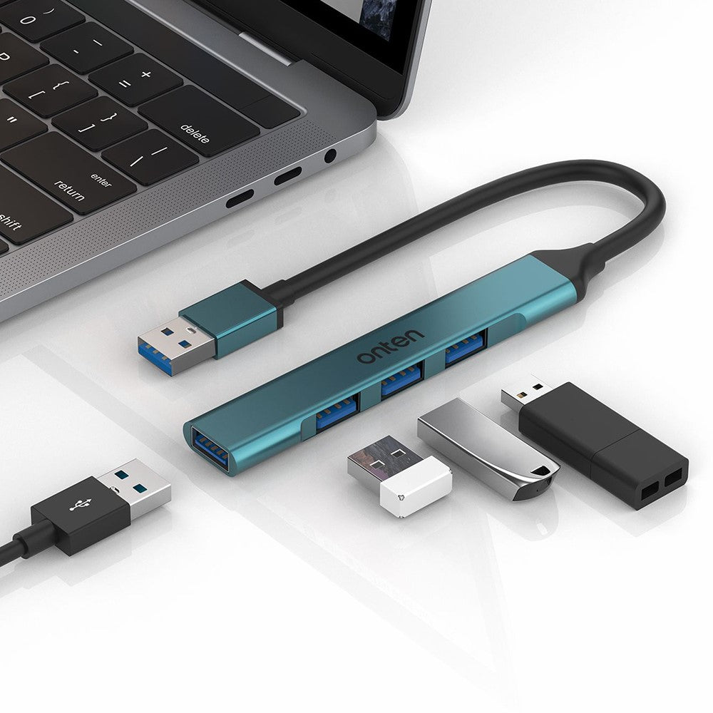ONTEN OTN-5701 Portable USB Hub Adapter USB to USB 3.0 + 3xUSB 2.0 Expansion Dock