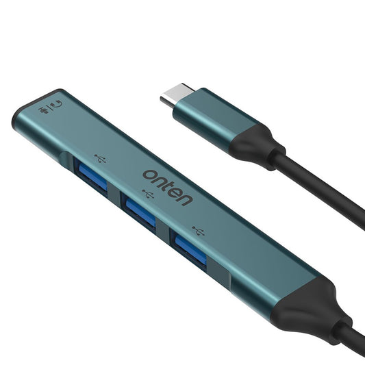 ONTEN OTN-9706 USB-C Hub 3 x USB 2.0 + 3.5mm Audio Adapter Converter