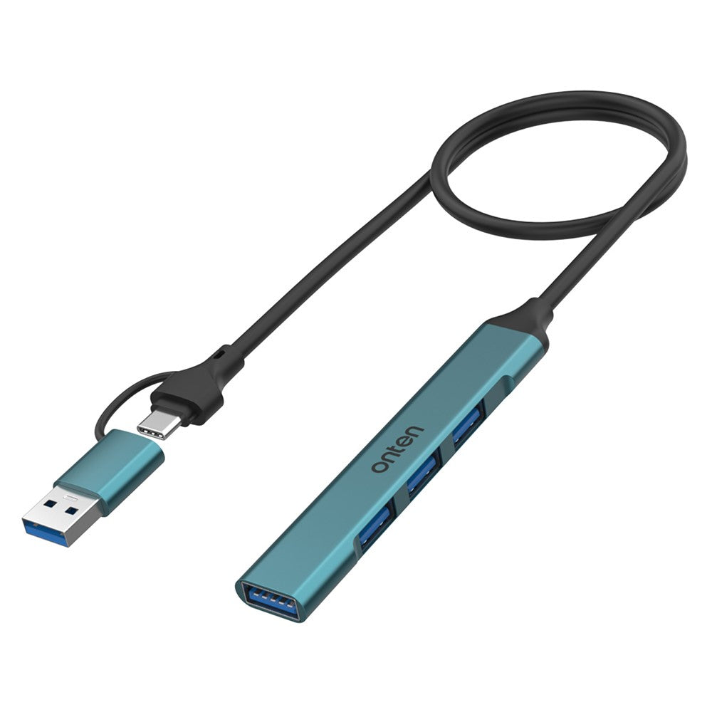 ONTEN UCA9701 USB-A / C Splitter USB 3.0 + 3xUSB 2.0 Computer Expansion Dock OTG Adapter