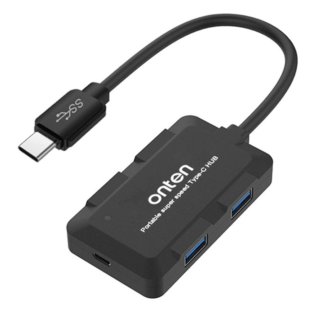 ONTEN 9102B 4 Port USB 3.0 HUB For Computer Type-C Splitter High Speed Data Transfer Adapter