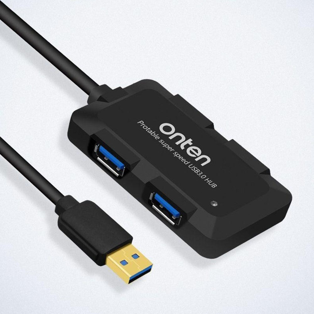 ONTEN 8102B 4-Port USB 3.0 Hub Square Powered Splitter With Smart BC1.2 Charging Protocol 480Mbps / 5Gbps