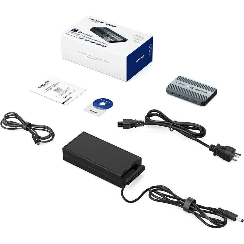 WAVLINK UTD49T 1 Compatible with Thunderbolt 4 Hub 100W PD Input USB-A 3.2 Gen 2 High Speed Data Transfer Adapter