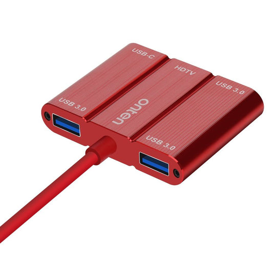 ONTEN OTN-9509S Type-C to 4K / 2K HD + Type-C + 3xUSB3.0 Converter 5 in 1 Hub Adapter