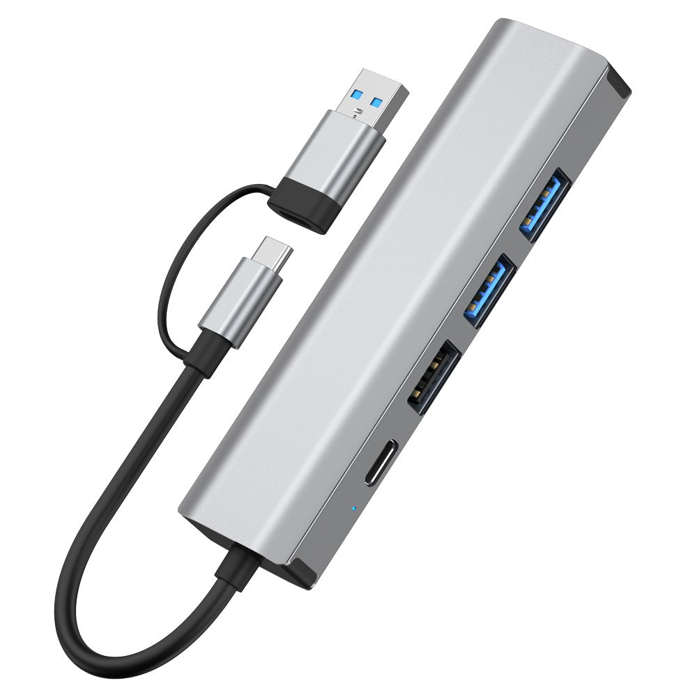 2501 USB-C / USB to Ethernet Adapter RJ45 Gigabit Network Card with USB3.2 USB2.0 USB-C3.2 DC5V Ports Converter
