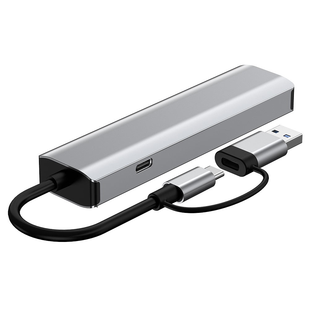 2503 USB / Type-C Hub Gigabit RJ45 2xUSB3.2 USB-C2.0 USB-C3.2 DC5V 6 in 1 Docking Station