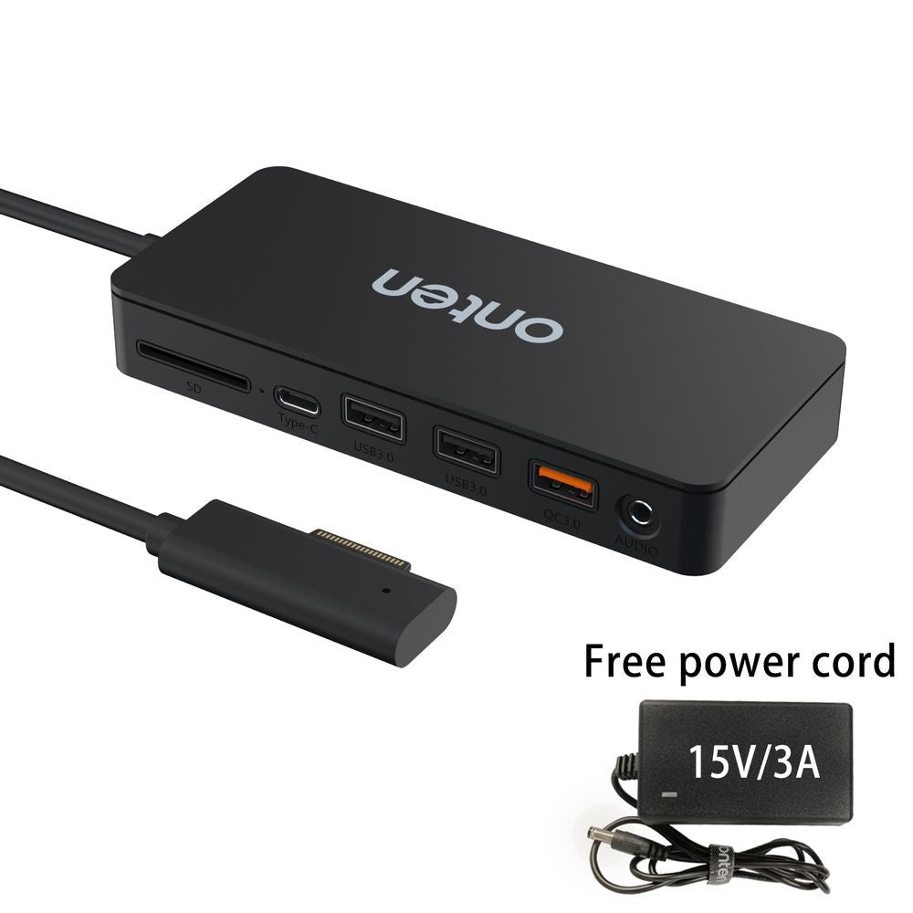 ONTEN SD13 Multifunction Docking Station for Microsoft Surface Pro / Go / Laptop HD Ethernet USB Expansion Hub