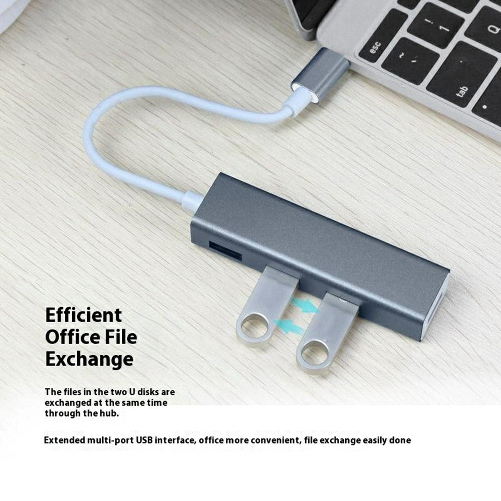 ONTEN 9596 4 Ports USB 3.0 Expansion Hub 5Gbps Data Transfer Type C to USB Splitter