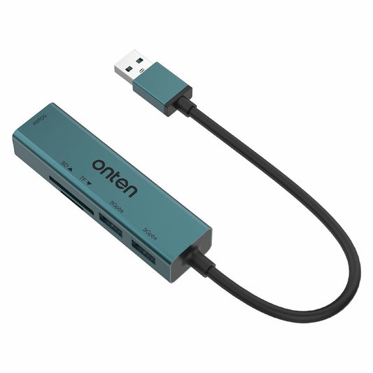 ONTEN 5223 5 in 1 USB 3.0 Hub Expansion Dock 3xUSB3.0 TF SD Card Reader Adapter