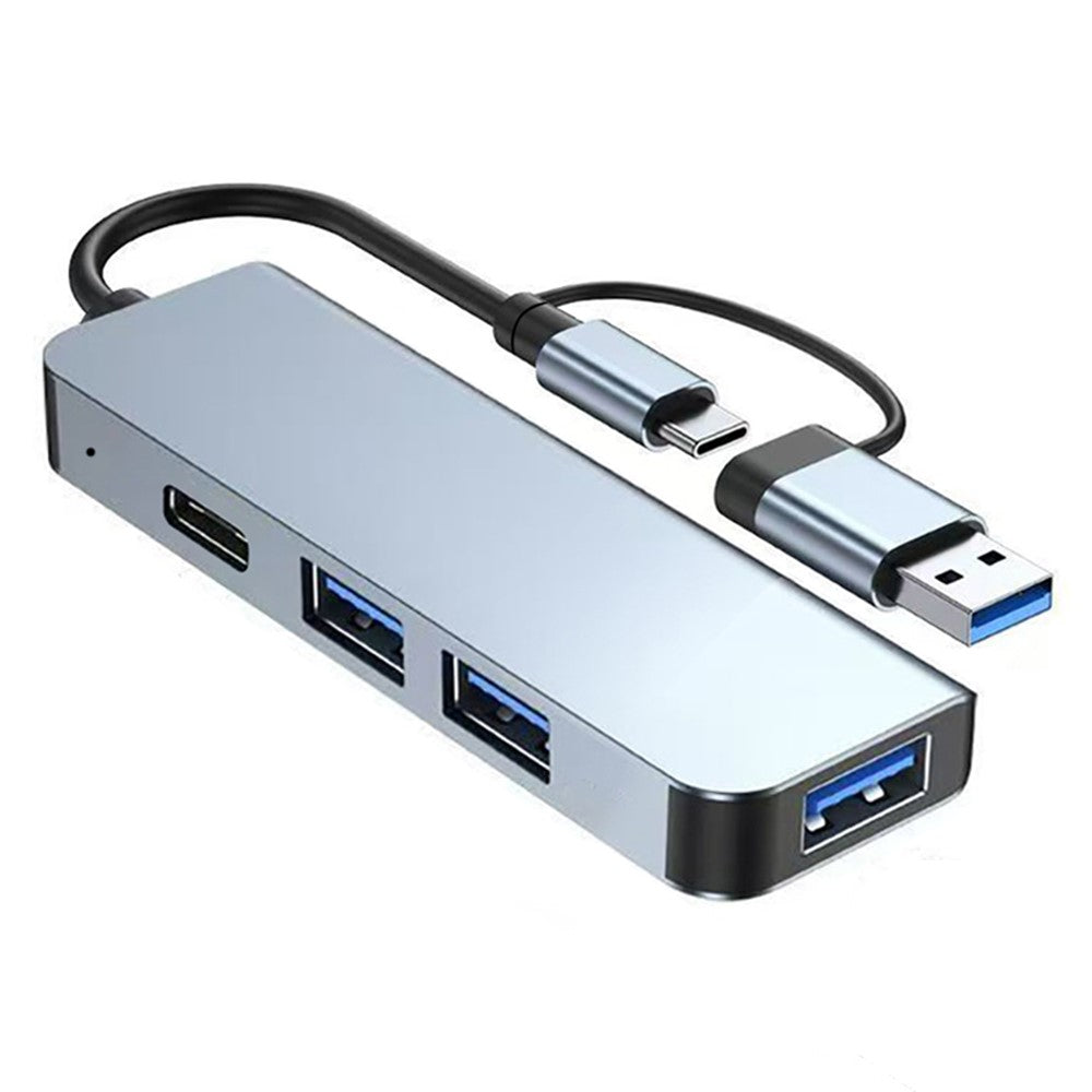 USB Type-C Dual Port Laptop PC Docking Station USB 3.0 Hub Multi-Port Splitter